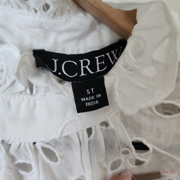 J. Crew White Eyelet Mini Dress - Picture 12 of 15